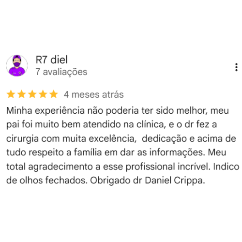 Depoimento Google Dr. Daniel Crippa