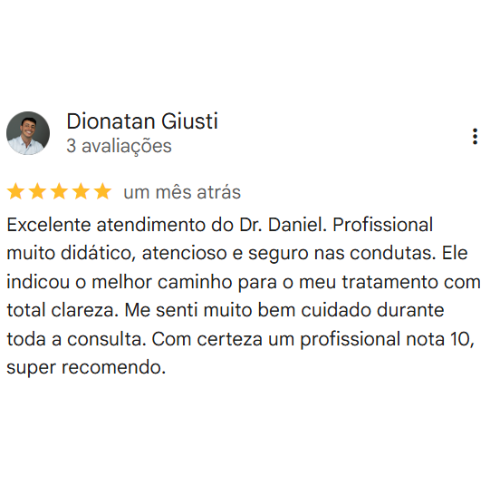 Depoimento Google Dr. Daniel Crippa