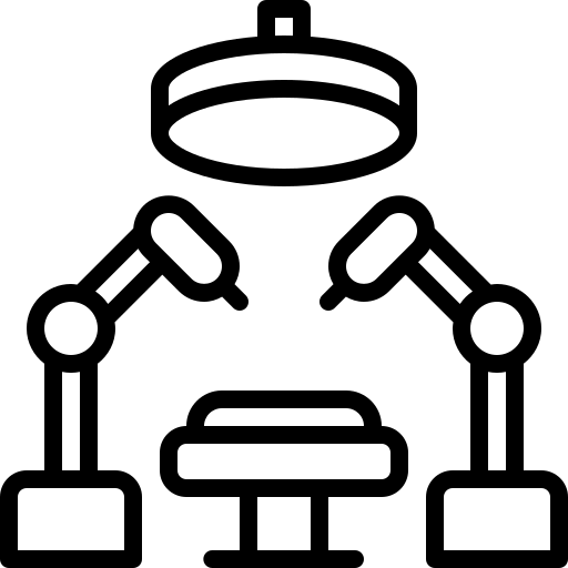 Ícone cirurgia robótica